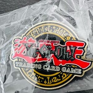 Yu-Gi-Oh! Trading Card Game Logo Pin - Black, Red, Gold
